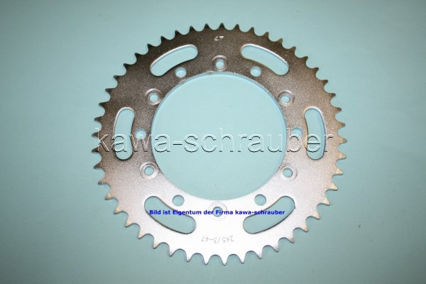 Kettenblatt / Ritzel hinten 47 Zähne Yamaha XJ 6 F / Diversion (geänderte Übersetzung)