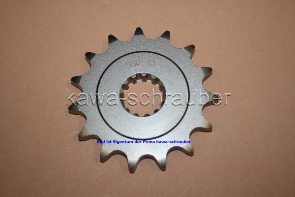 Ritzel vorne 15 Zähne Yamaha YZF-R6 R6 Typen 5EB / 5MT / RJ03 (geänderte Übersetzung 530er)