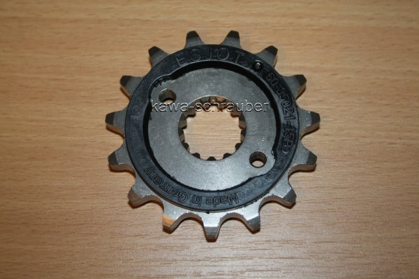 Ritzel vorne gummiert 15 Zähne Yamaha YZF-R6 R6 Typen 5EB / 5MT / RJ03 (geänderte Übersetzung 530er)
