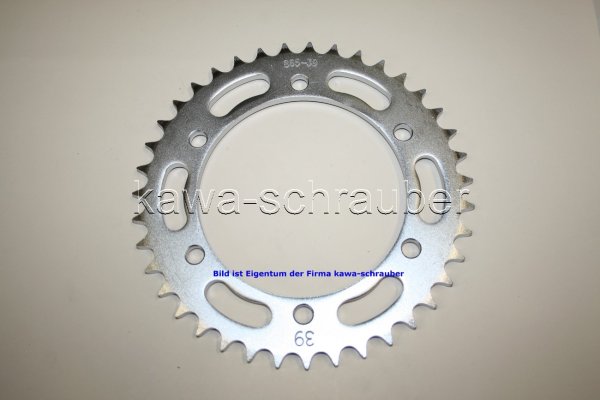 Kettenblatt / Ritzel hinten 39 Zähne Yamaha FZX 750 Typ 2JE (Standard Übersetzung)