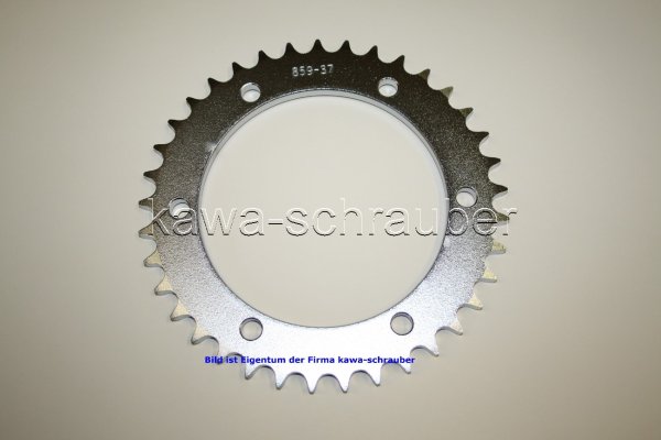Kettenblatt / Ritzel hinten 37 Zähne Yamaha YZF 1000 R Thunderace Typen 4VD / 4SV / 4VF (geänderte Übersetzung 530er)