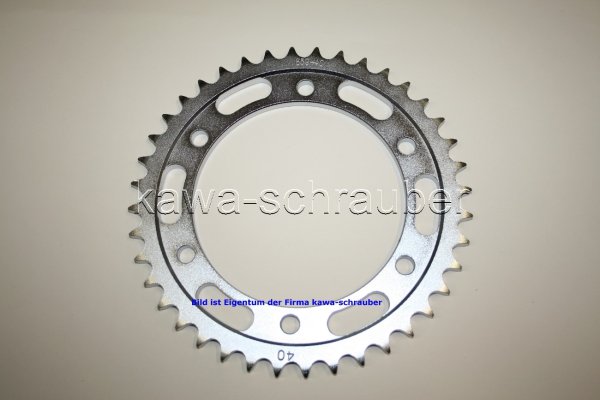 Kettenblatt / Ritzel hinten 40 Zähne Yamaha YZF 1000 R Thunderace Typen 4VD / 4SV / 4VF (geänderte Übersetzung 530er)