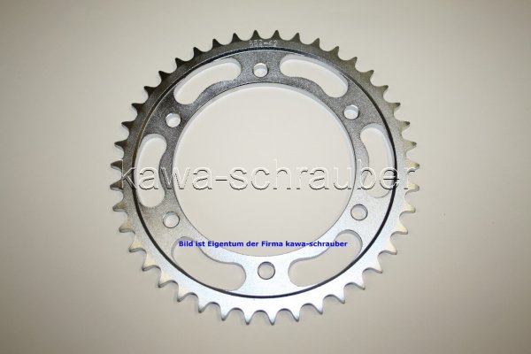 Kettenblatt / Ritzel hinten 42 Zähne Yamaha YZF 1000 R Thunderace Typen 4VD / 4SV / 4VF (geänderte Übersetzung 530er)