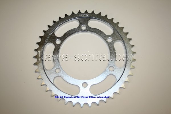 Kettenblatt / Ritzel hinten 42 Zähne Yamaha YZF 1000 R1 (geänderte Übersetzung)