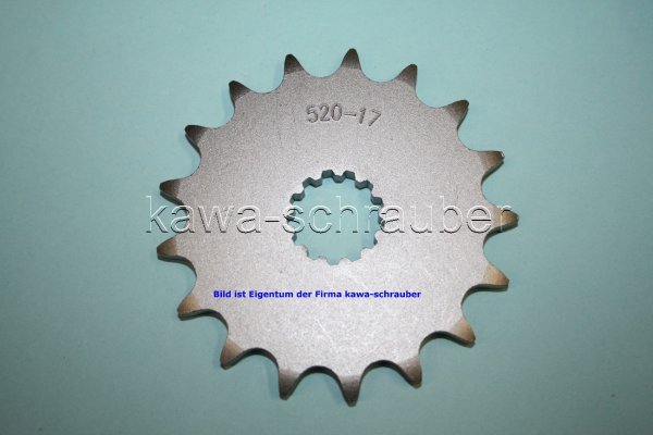 Ritzel vorne 17 Zähne Yamaha TDM 850 bis Bj. 1995 Typen 3VD1/4 / 4MC1-2 (geänderte Übersetzung)