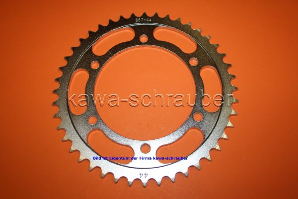 Kettenblatt / Ritzel hinten 44 Zähne Yamaha TDM 850 bis Bj. 1995 Typen 3VD1/4 / 4MC1-2 (Standard Übersetzung)
