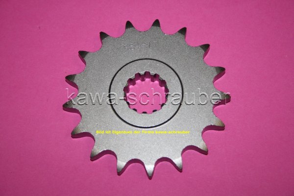 Ritzel vorne 17 Zähne Yamaha YZF 1000 R Thunderace Typen 4VD / 4SV / 4VF (Standard Übersetzung 532er)