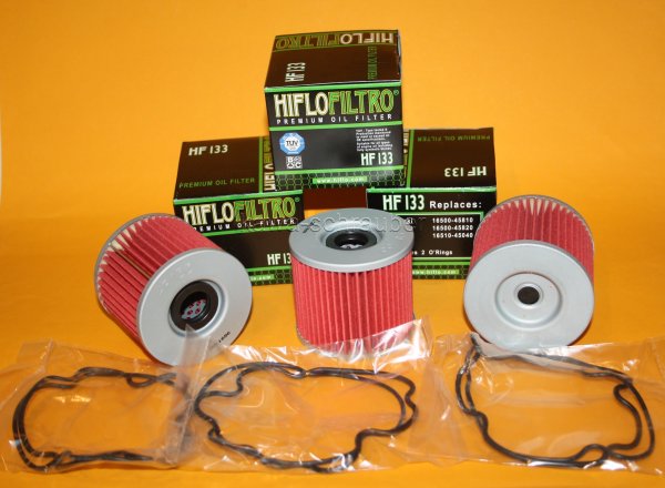 3x HF133 HiFloFiltro Ölfilter im Sparpaket incl. O-Ring Set