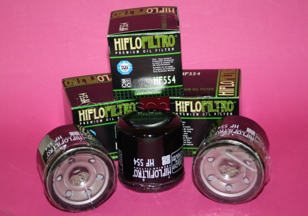 3x HF554 HiFloFiltro Ölfilter im Sparpaket