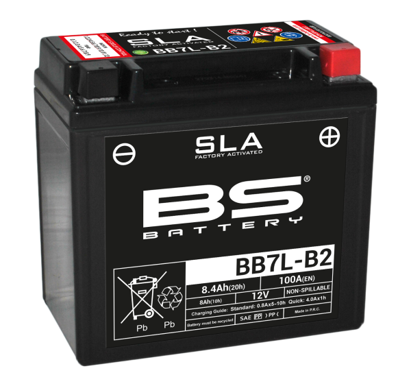 BS SLA Batterie BB7L-B2 wartungsfrei SS (super sealed)