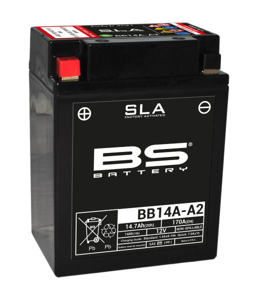 BS SLA Batterie BB14A-A2 wartungsfrei SS (super sealed)