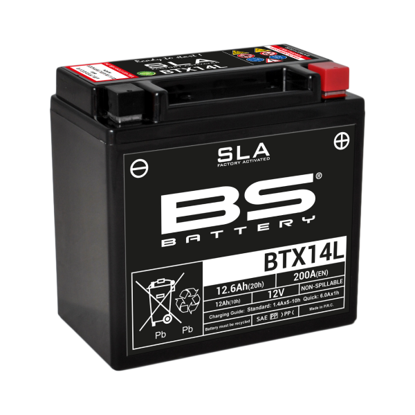 BS SLA Batterie BTX14L wartungsfrei SS (super sealed)