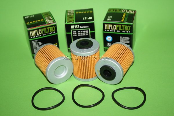 3x HF157 HiFloFiltro Ölfilter im Sparpaket