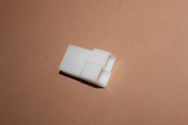 Gehäuse männlich 2-polig weiß Hella für 6,3mm Stecker weiblich horizontal vertikal