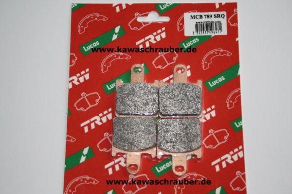MCB789TRQ Rennsport Bremsbeläge vorne mit Strassenzulassung Kawasaki Z750R Bj. 2011-2014