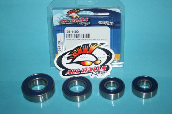 All Balls Radlager Satz Radlagersatz hinten Suzuki DR600 Bj. 1985-19899