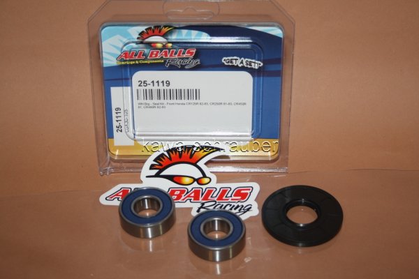 All Balls Radlager Satz Radlagersatz vorne Honda CR125 CR250R CR450 CR480 Baujahre beachten