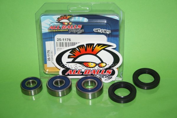 All Balls Radlager Satz Radlagersatz hinten Kawasaki KE100 KX80 Baujahre beachten