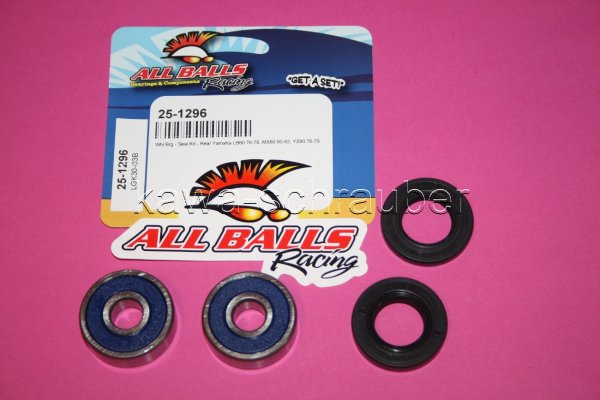 All Balls Radlager Satz Radlagersatz hinten Yamaha MX80 Typ 367 Bj. 1980-1982