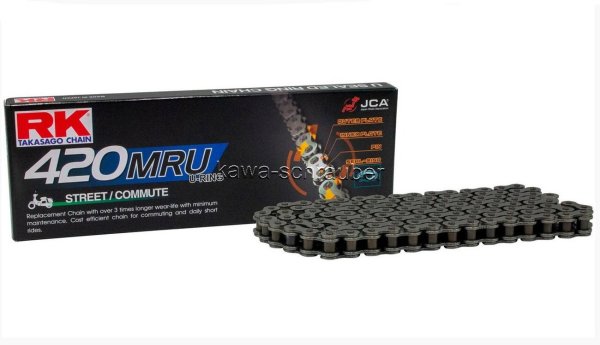 RK chain Antriebskette Kette 420MRU Motorradkette street bis 150ccm Hubraum