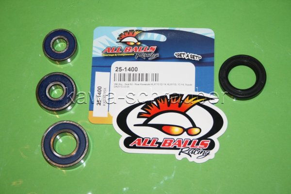 All Balls Radlager Satz Radlagersatz hinten Suzuki DR-Z 110 DRZ110 Bj. 2003-2005