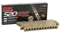 RK racing chain Antriebskette Kette GB520ZXW Profi-Motorradkette rennsporttauglich Farbe gold