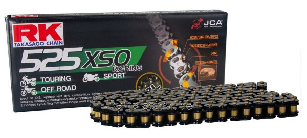 RK chain Antriebskette Kette BS525XSO2 X-Ring black scale