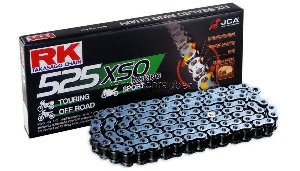 RK chain Antriebskette Kette 525XSO X-Ring Motorradkette Standardfarbe