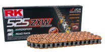 RK racing chain Antriebskette Kette 525ZXW XW-Ring Profi-Motorradkette rennsporttauglich Farbe orange