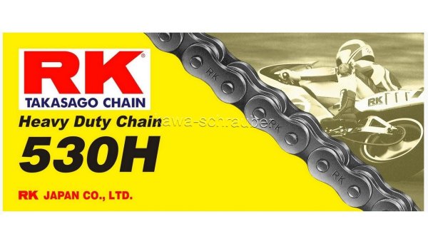 RK chain Antriebskette Kette 530H heavy duty street bis 400ccm