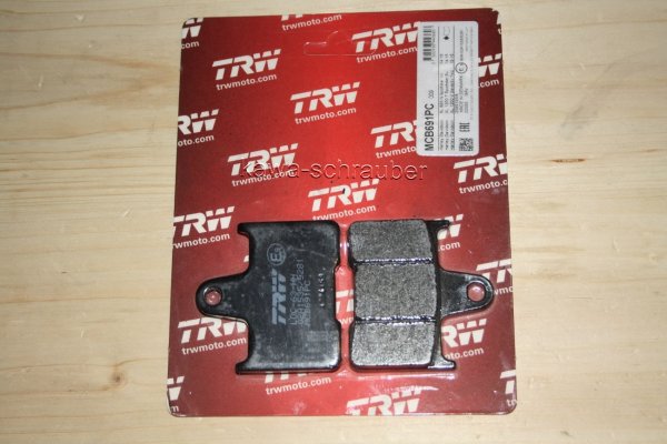 Performance Comfort Bremsbeläge hinten MuZ 1000 S ab Bj. 2003