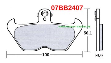 Brembo Satz Bremsbeläge Rückseite BMW K1200 Lt 38800397 