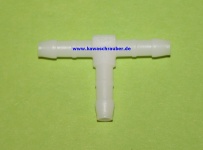 Kunststoff Schlauchverbinder Abzweigverbinder T-Verbinder 4mm Innendurchmesser