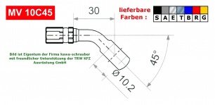 Varioflex Fitting MV10C45 lose diverse Farben incl. Dichtungen (Paar)