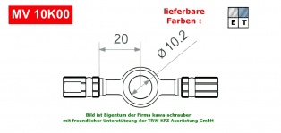 Varioflex Fitting MV10K00 lose incl. Dichtungen (Paar)