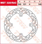 140/121/240 MST328RAC Bremsscheibe von TRW mit ABE