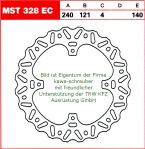 140/121/240 MST328EC Bremsscheibe offroad von TRW mit ABE