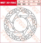 117/101/240 MST301RAC Bremsscheibe von TRW mit ABE