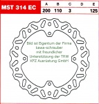 125/110/200 MST314EC Bremsscheibe offroad von TRW mit ABE