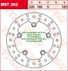 125/106/220 MST362 Bremsscheibe von TRW mit ABE