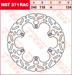 134/118/240 MST371RAC Bremsscheibe von TRW mit ABE