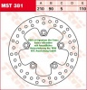 110/90/210 MST381 Bremsscheibe von TRW mit ABE