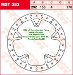 170/155/292 MST383 Bremsscheibe von TRW mit ABE