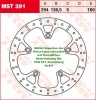 160/136,5/294 MST391 Bremsscheibe von TRW mit ABE