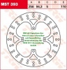 140/125,3/260 MST393 Bremsscheibe von TRW mit ABE