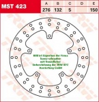 150/132/267 MST423 Bremsscheibe von TRW mit ABE