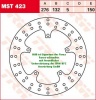150/132/267 MST423 Bremsscheibe von TRW mit ABE