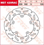 120/102/220 MST429RAC Bremsscheibe von TRW mit ABE