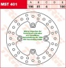 100/81/196 MST401 Bremsscheibe von TRW mit ABE