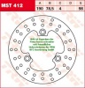 98/78,5/190 MST412 Bremsscheibe von TRW mit ABE